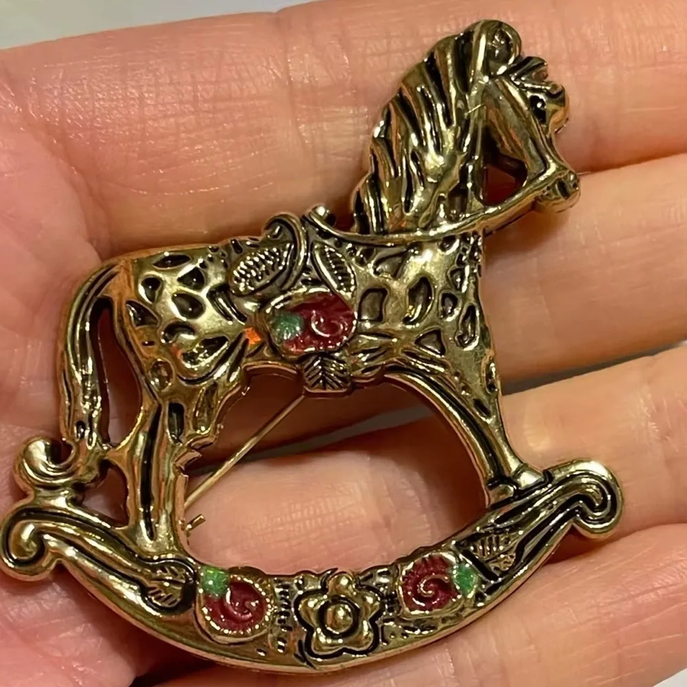 Rocking Horse Vintage Brooch